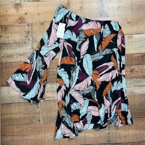 Maaji Multicolor Leaf Print Swim Coverup